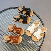 Sandale za djevojčice odabrane u A-listi, ljetne ravne cipele od PU kože s otvorenim prstima, veličina 3,5 m preporučena