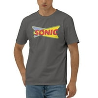 Muška službena majica Sonic Drive-In-America-Menu, ljetne majice s okruglog izreza, svakodnevne majice s kratkim