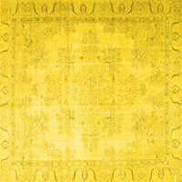 Ahgly Company zatvoreni pravokutnik Perzijski žuti tradicionalni prostirke, 7 '9'
