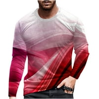 muške košulje dugih rukava 3.0 optička iluzija grafička majica casual Plus Size majice s okruglim vratom majice