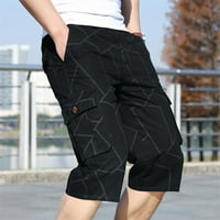 Muške modne kratke hlače s džepovima s patentnim zatvaračem na otvorenom, sportske kombinezone, Ležerne hlače
