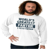 Najveći svjetski Farter smiješni očevi muški majica s dugim rukavima Brisco Brands x