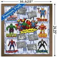 Zidni plakat s likovima junaka iz stripa iz 14.725 22.375