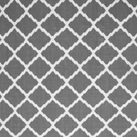 Moderne prostirke u sivoj boji, kvadrat 4 inča