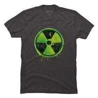 Radioaktivni muški ugljen Heather Grey Graphic Tee - Dizajn od strane ljudi 4xl