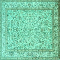 Tradicionalni pravokutni perzijski tepisi u tirkizno plavoj boji tvrtke, 2' 4'