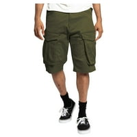 Ljetne muške teretne kratke hlače, široke Ležerne Muške teretne kratke hlače s više džepova za trčanje na otvorenom,