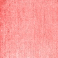 Moderni tepisi od 6 stopa, Jednobojni Crveni, kvadratni 6 stopa