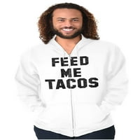 Meksička hrana Feed Me Tacos Tuesday Majica zip Muška ženska Brisco Brands 3X