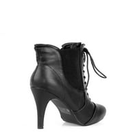 Pune bočne patentne patentne patentne noge ženske čizme s visokim potpeticama u crnoj boji
