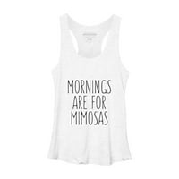 Jutro za mimozu Ženska majica bez rukava s grafičkim printom bijeli vrijesak - dizajn Iz e-maila
