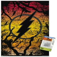 Stripovi - zidni poster s flash logotipom s gumbima, 14.725 22.375