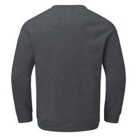 Dukserice za muškarce, muške jednostavne Ležerne široke prevelike pulovere u punoj boji bez kapuljače džemper