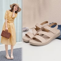 53 $ / ženske sandale Na vezanje; ljetne ženske sandale s ravnim potplatom; Rimske cipele; Ležerne sandale s otvorenim