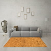 Moderne pravokutne apstraktne narančaste prostirke za prostore tvrtke, 7' 10'