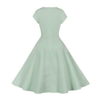 Rasprodaja Plus size ženske ljetne haljine cvjetna haljina za ljuljanje na plaži bez rukava zelena