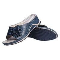 Ženske sandale s toboganima u A-listi, udobne neklizajuće papuče s otvorenim prstima, ljetne cipele na klin i