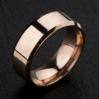 Rygai ljubitelji nehrđajućeg čelika Ogledalo prstenovi prstenovi nakita darovi