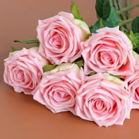 VNANDA 3stems Umjetni cvijet ruža, jednokratna stabljika lažno cvijeće mladenke vjenčanja, realistični cvijet