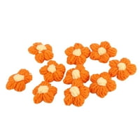 Umjetno pletena vuna cvjetova Visoka simulacija za višekratnu upotrebu Slatka umjetna narančasta cvijet za kućni