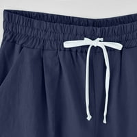 Kratke hlače za žene, ženske ljetne pamučne hlače visokog struka, kratke hlače Plus veličine, hlače za trening