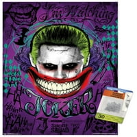 Strip film-odred samoubojica - plakat na zidu s Jokerom, 22.375 34