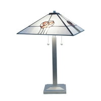 Moderna Stolna svjetiljka u srebrno narančastoj boji 26,5