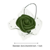 Umjetne glave ruža, zeleni Mini cvjetovi faa