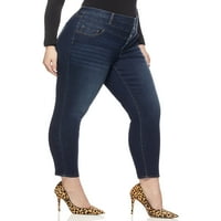 Sofia Jeans by Sofia Vergara plus veličina Rosa Super visoke zakrivljene traperice